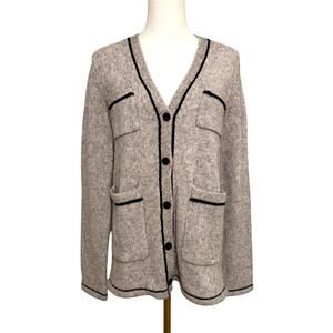 Theory Contrast Pocket Cardigan Yak S ($375) Soft Academia Classy Casual